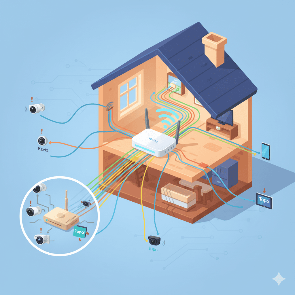 En este momento estás viendo ¿Por qué es Crucial tu Wi-Fi para las Cámaras de Seguridad IP? La Autopista de tu Hogar